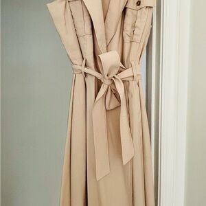Banana Republic Classic Beige Trench Dress